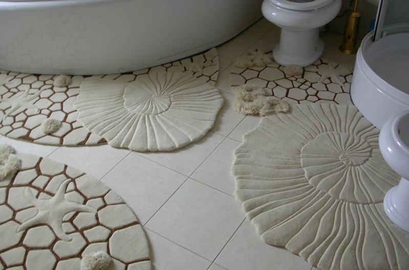 tapis de salle de bain photo design