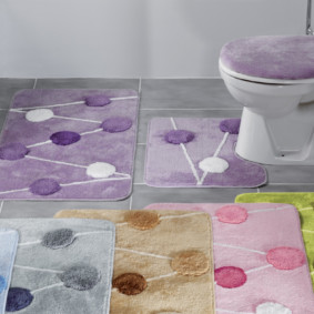 idées de conception de tapis de salle de bain