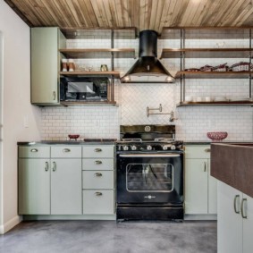 cucina con idee decorative patina