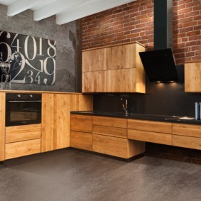 idee di design cucina pavimento scuro