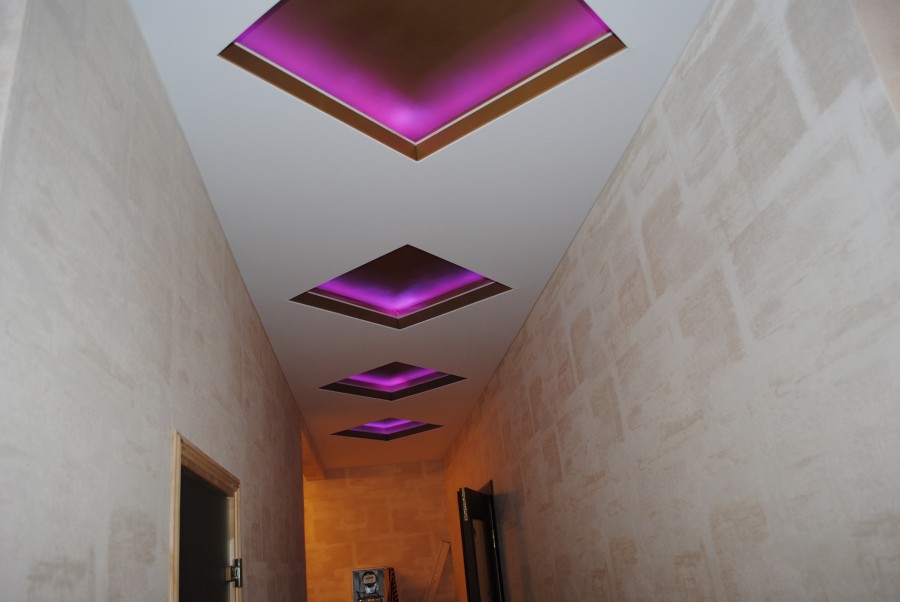 plafond en tissu extensible