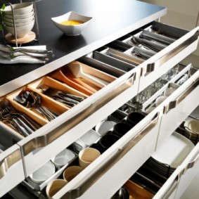 organizzazione dello spazio nel design della cucina