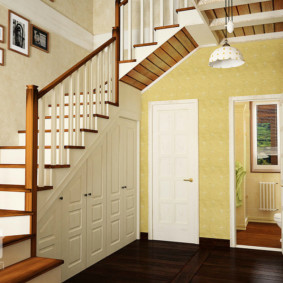 hallway in a private house design photo