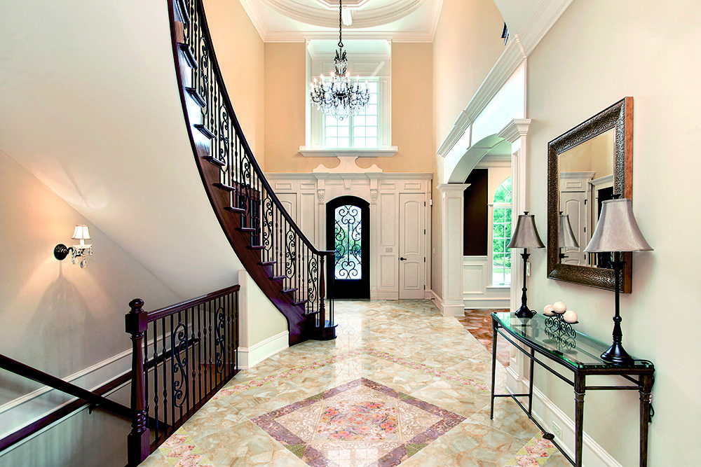 hallway in a private house design photo