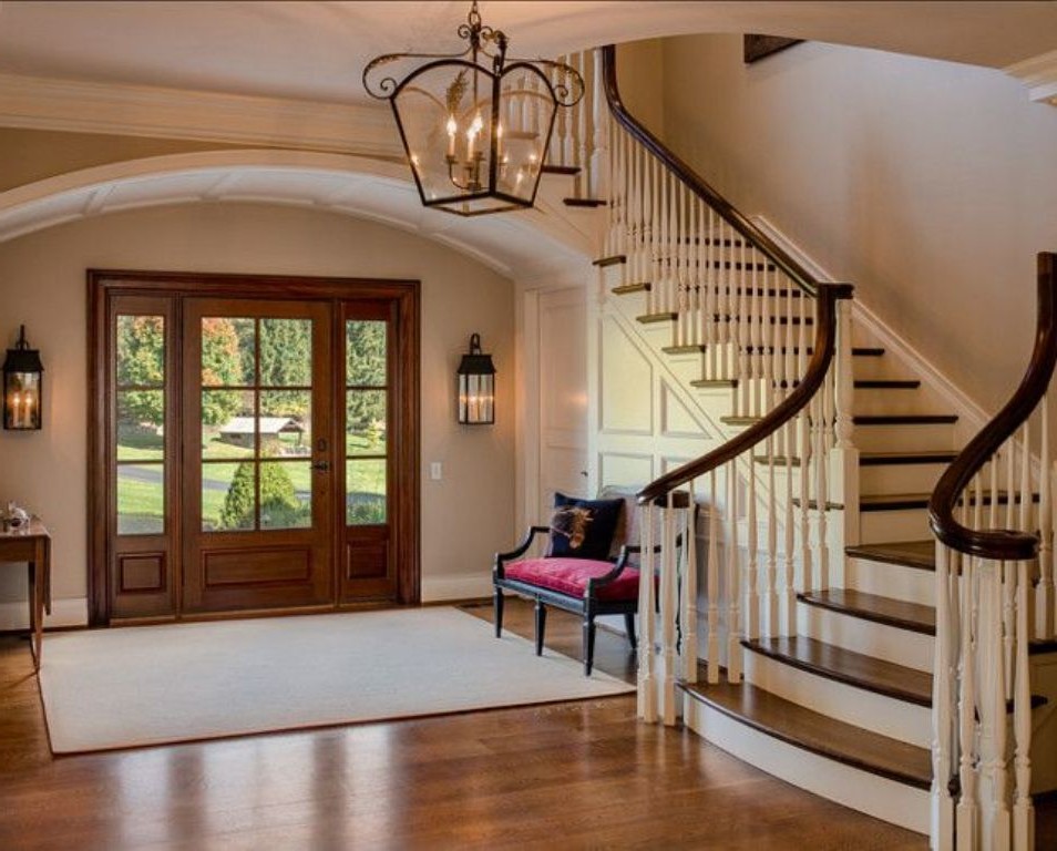 hallway in a private modernist house