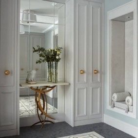 hallway in a classic style decor