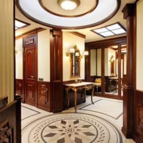 hallway in classic style decor photo