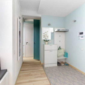 hallway in a modern style decor photo