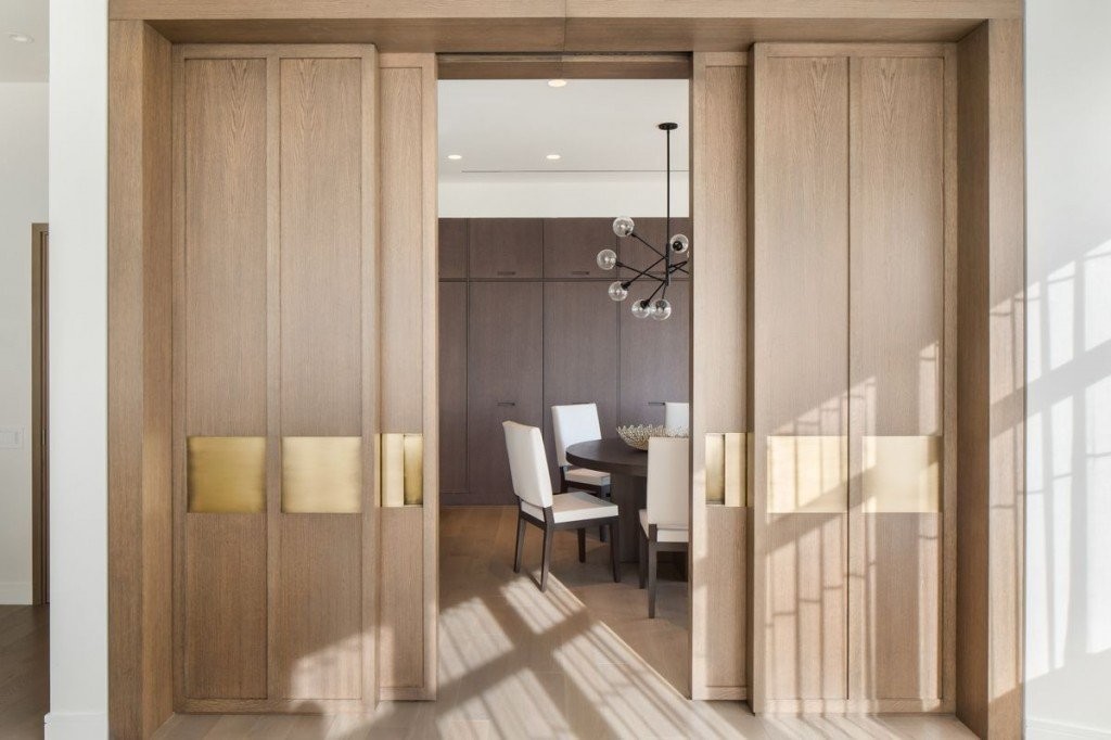 MDF sliding doors in the living room