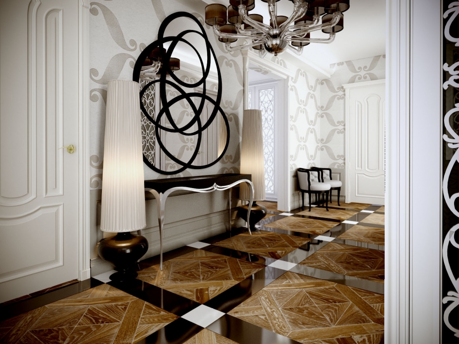 miroir de couloir par feng shui design