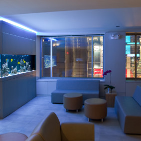 aquarium dans les idées de décoration d'appartement