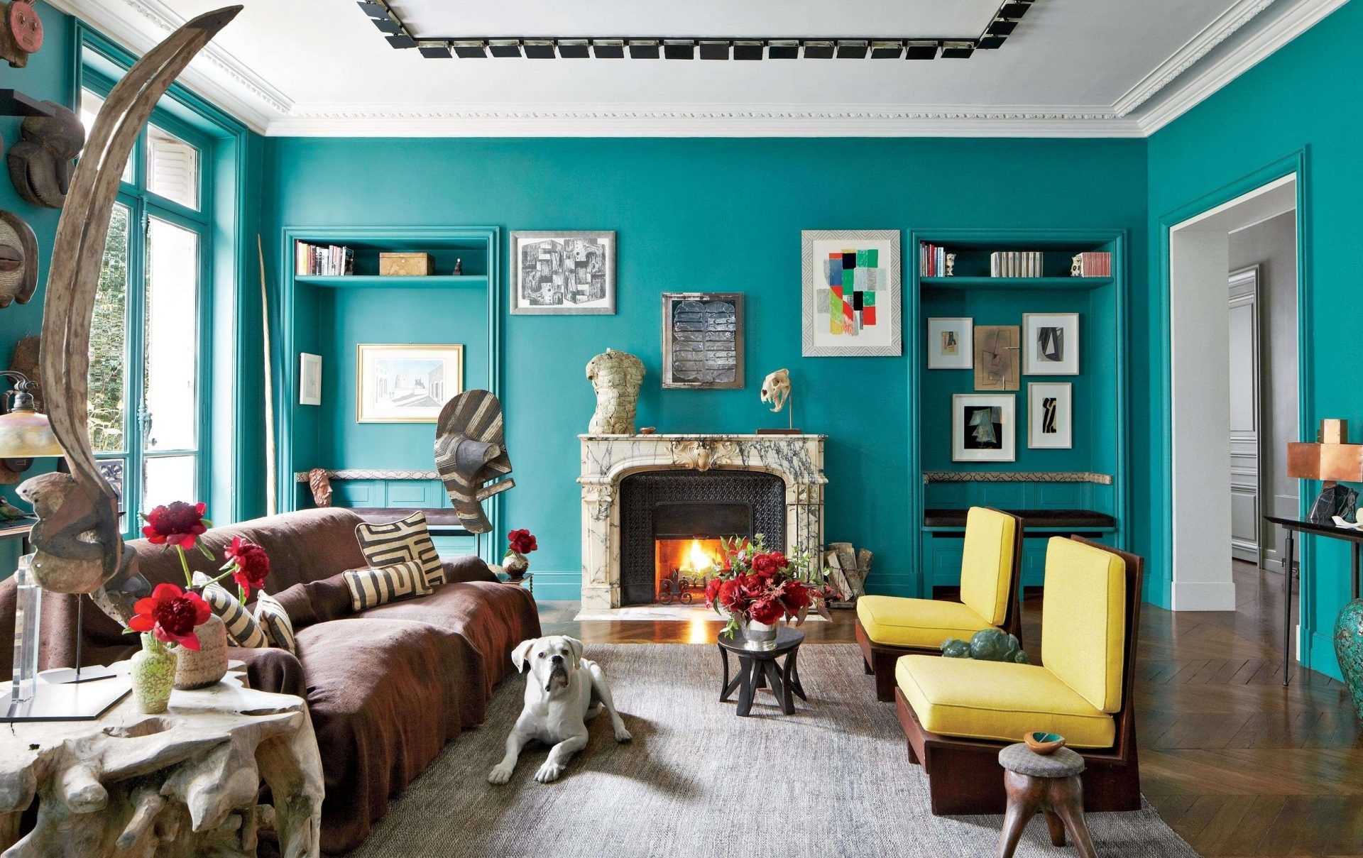 chambre turquoise