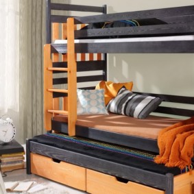 chambre d'enfant pour trois enfants design