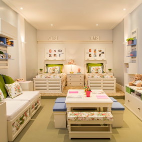 chambre d'enfants pour trois enfants photo design