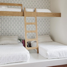 chambre d'enfants pour trois idées de design