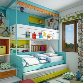 chambre d'enfants pour trois idées d'intérieur pour enfants