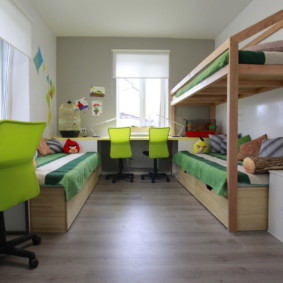 chambre d'enfants pour trois enfants photo design