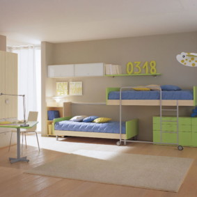 chambre d'enfants pour trois idées de design pour enfants