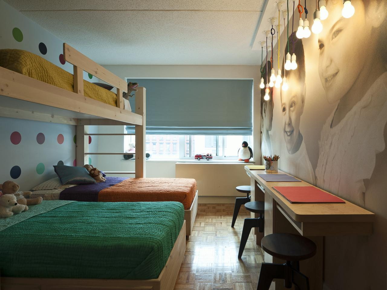 chambre d'enfants pour trois enfants