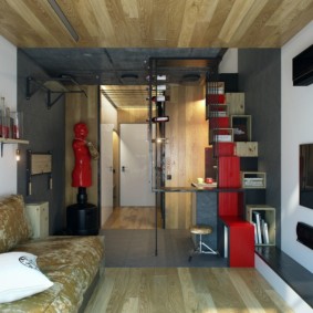 studio apartment of 28 sq m interior photo