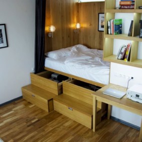 studio apartment of 28 sq m ideas