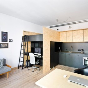 studio apartment of 28 sq m photo species