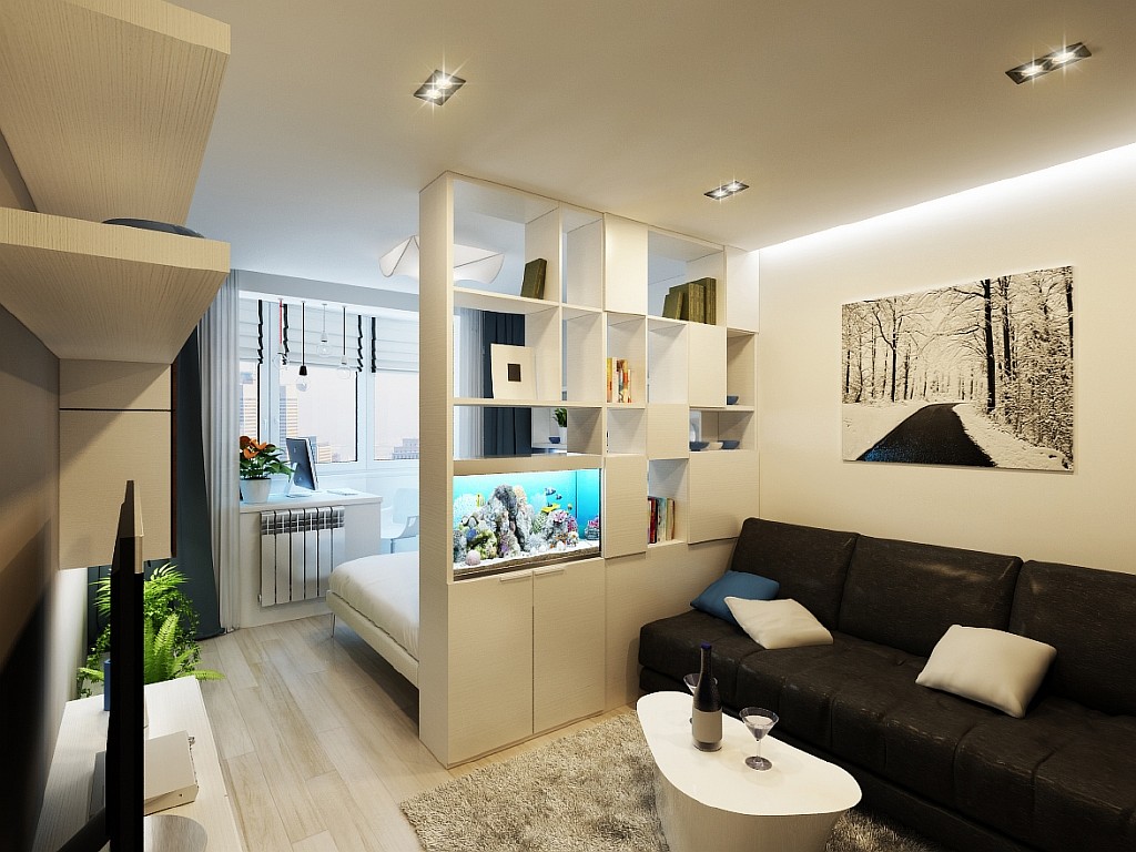 studio apartment for a family with a teenager