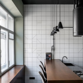 Loft lumineux à l'intérieur de la cuisine