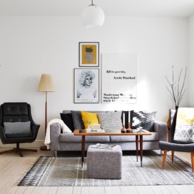 Style scandinave à l'intérieur de l'appartement