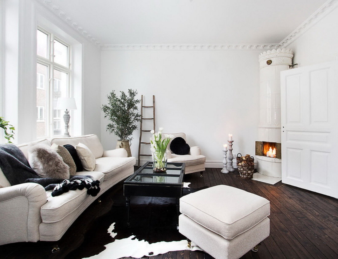 Salon de style scandinave