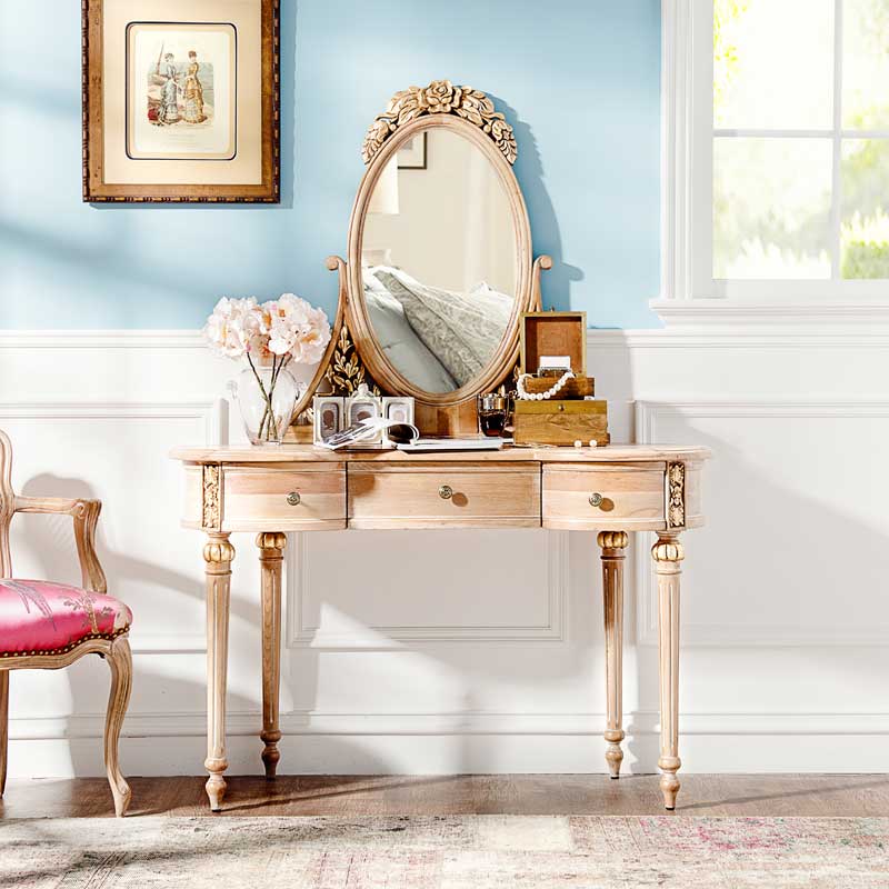 commode avec un miroir dans les idées de chambre à coucher