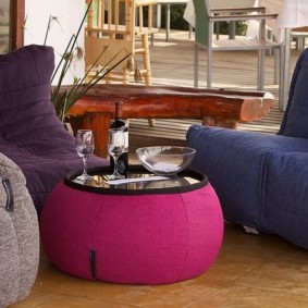 chaise pouf pour photo bébé