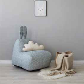 pouf chaise pour les types de design pour enfants