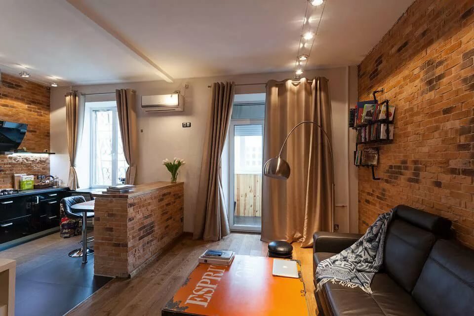 apartment of 35 sq m loft