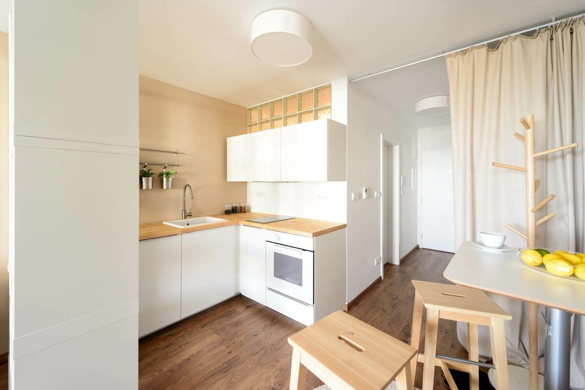 studio de 27 m² cuisine