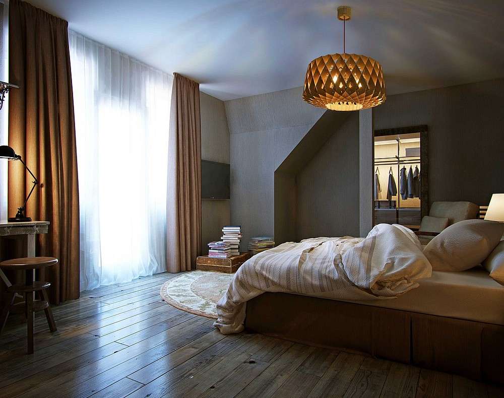 lustre de chambre contemporaine