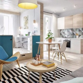 studio apartman 30 m² uređen interijer