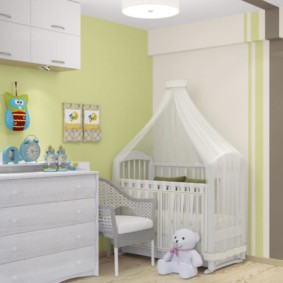 studio apartment for a family with a child photo decor