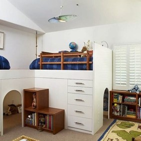 studio apartment for a family with a child photo interior