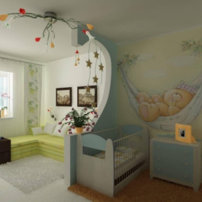 Studio apartment for a family with a child