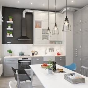 agencement d'une photo de design d'un appartement de trois pièces