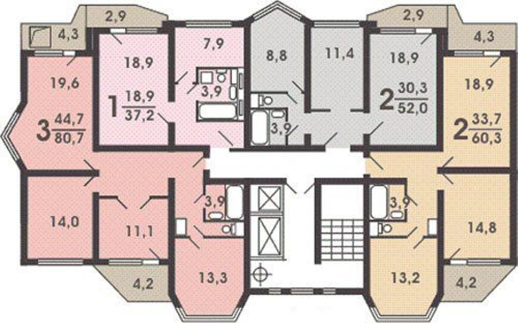 plan d'étage p44t