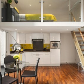 aménagement d'un studio d'une superficie de 24 m² au décor