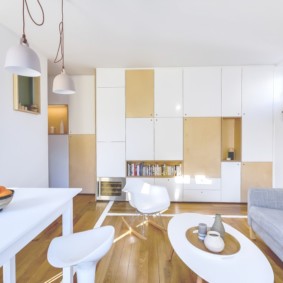 aménagement d'un studio d'une superficie de 24 m² options photo