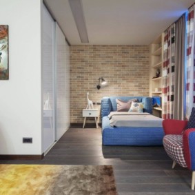 three-room apartment project interior na mga ideya