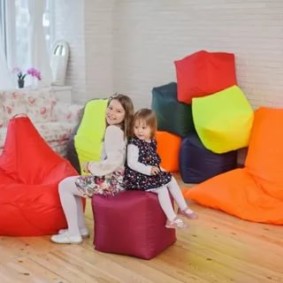 pouf pour photo enfant