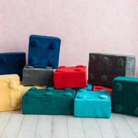 pouf pour lego enfant