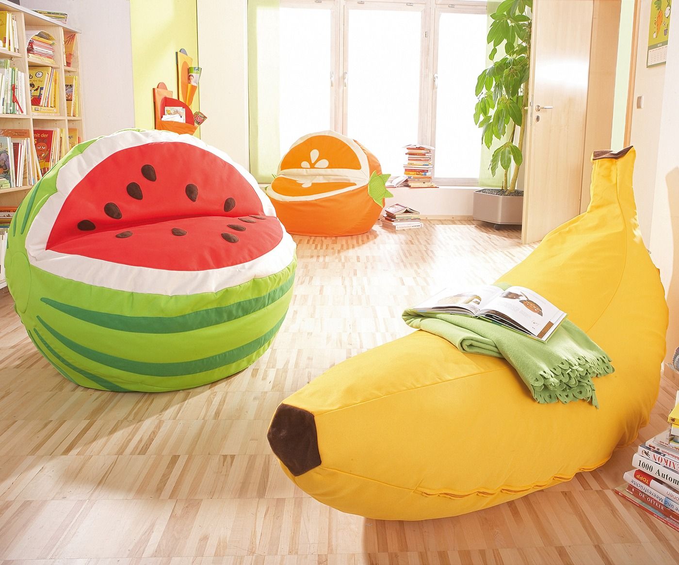 poufs pour fruits d'enfants