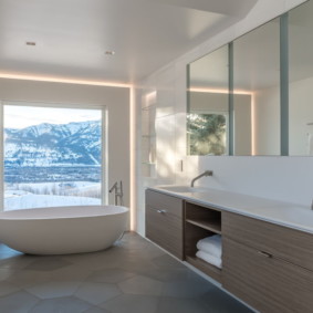 salle de bain minimalisme moderne