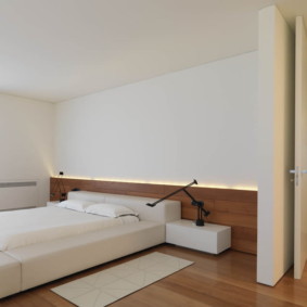 minimalismo moderno della camera da letto